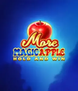 Enter the magical realm of the More Magic Apple slot game by 3 Oaks Gaming, featuring a glistening red apple against a deep blue background. This image captures the game's theme of enchantment and wonder. Suited for those enchanted by fairy-tale slots, the vibrant color scheme and appealing design make this slot stand out. 