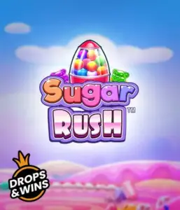 Enjoy the sweet world of Sugar Rush by Pragmatic Play, with a bright candy dispenser against a fantastic background of candyland. This graphic evokes the playfulness of the slot, enhanced with multicolored candies and enticing typography. Perfect for candy lovers, offering hours of fun. 